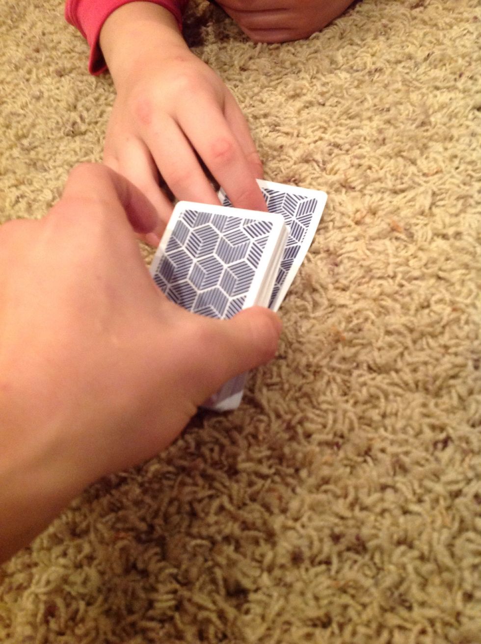 After they have their card memorized, tell them to place their card on the bottom of the pile.