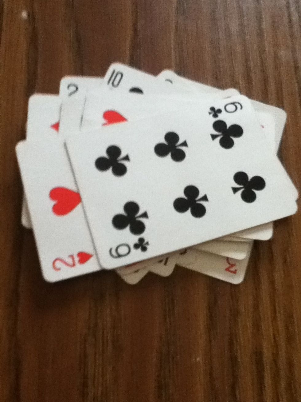 After they took their cards off deal down 12 card once you see the different card subtract it from 13 and that will be the time they choose. E.g. The 3 of hearts was in the 7th position so 13-7=6
