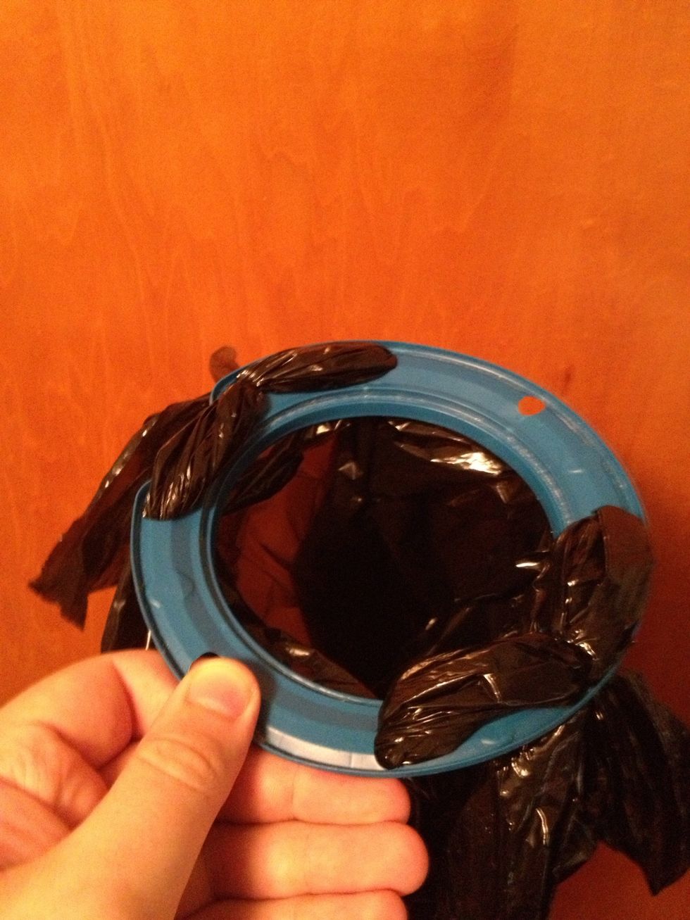 After tucking all four flaps.