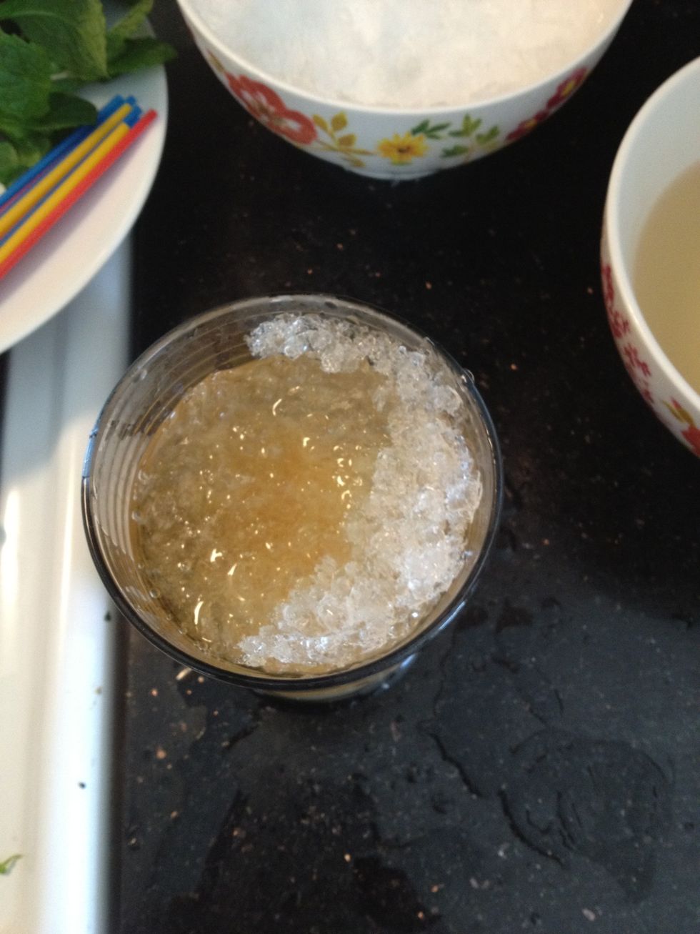 After two shots bourbon added.