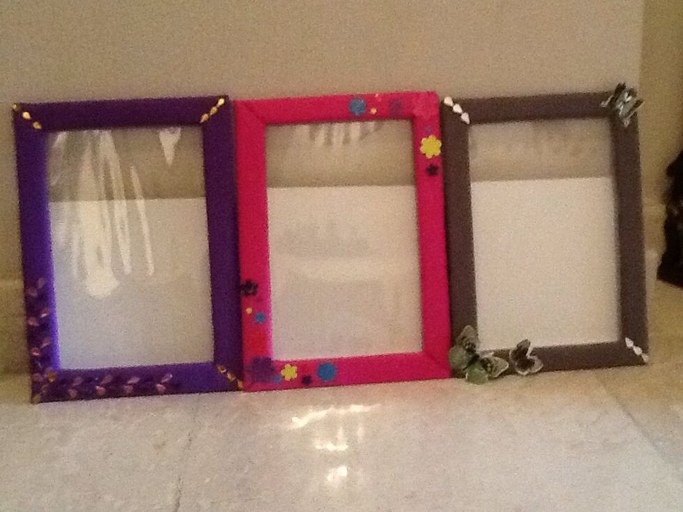 After u finsh , u can decorat it .. U can use anything u have ..