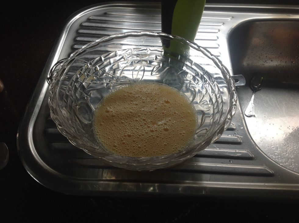 After whisking all of that together, add 1/2 a teaspoon of cinnamon sugar/ground.