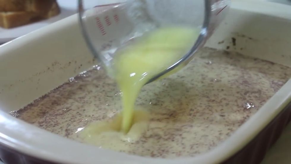 After whisking the mixture, add butter to add more flavor