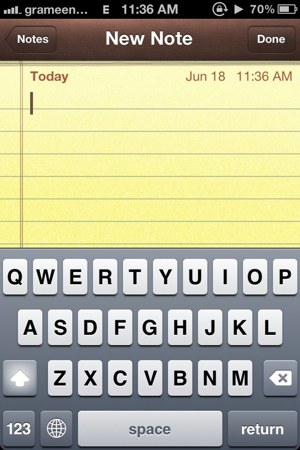 After you activate the emoji keyboard you will see a globe icon appear reside the space bar! Press that button to take you to the emoji keyboard.