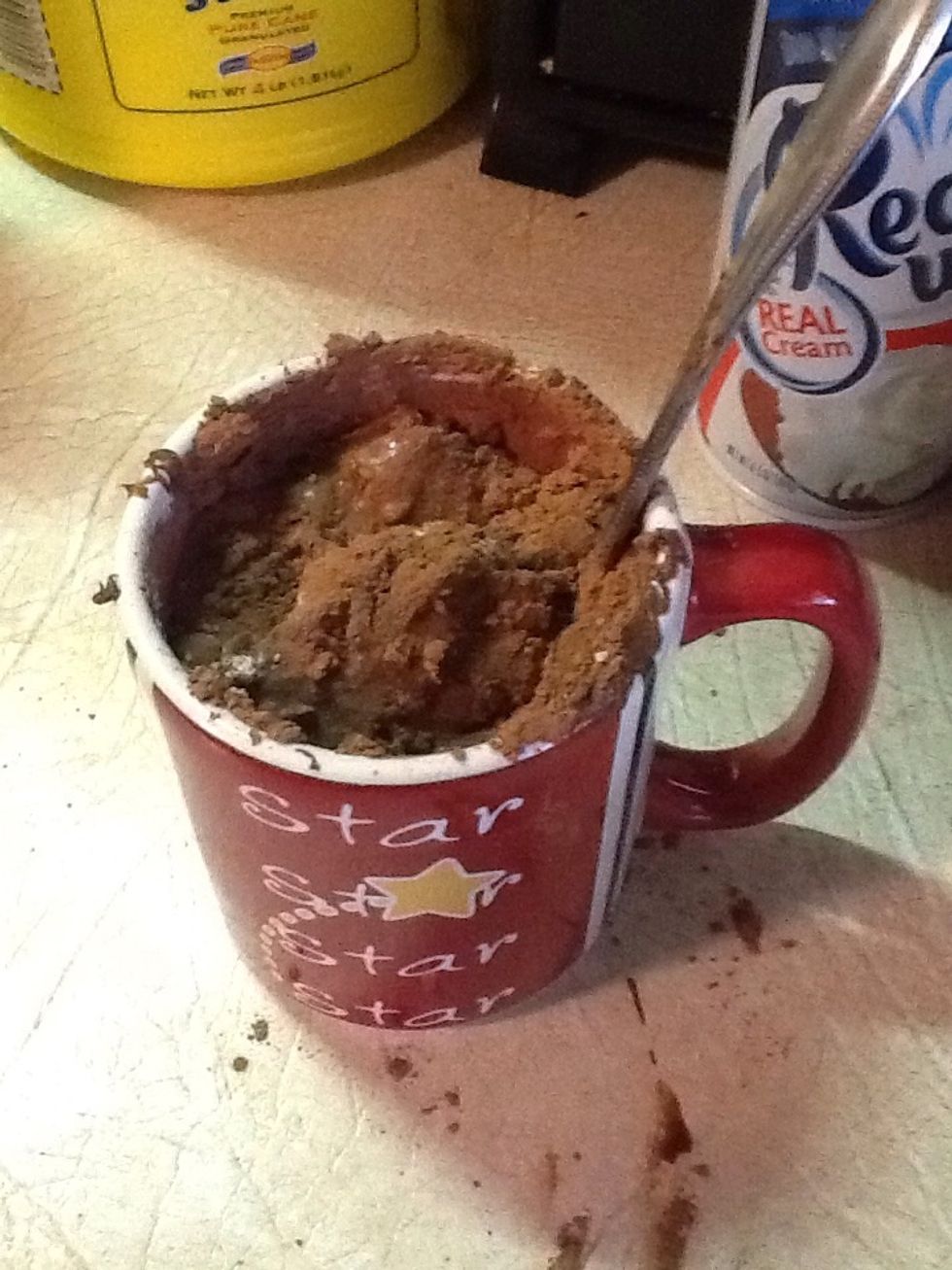 After you add the nutella you can stir it thoroughly with a fork. Make it as smooth as you can.