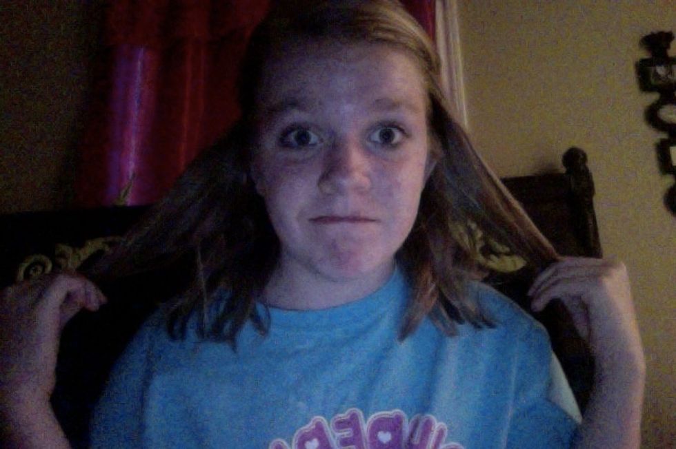 After you bobby pin it up you can hair spray it up, bobby pin stray hairs! MAN! You look fine!!