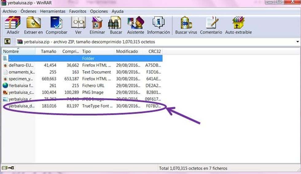 after you click on the button another window will appear, now you only have to click on the last data of the window as show on the image