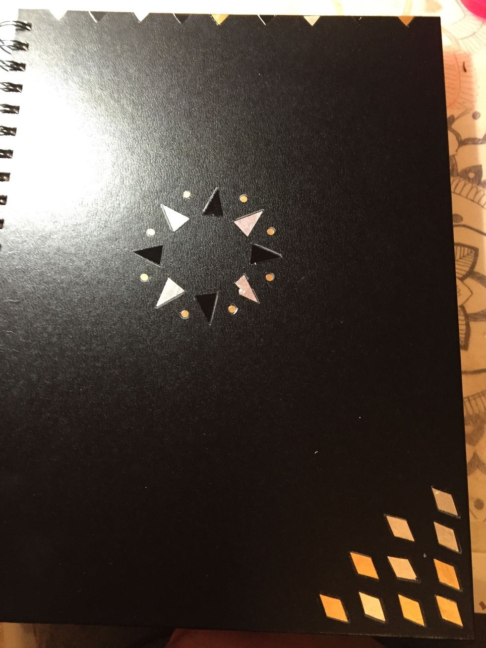 After you did all of your tattoos you are ready to use your brand new customized notebook made with temporary tattoos