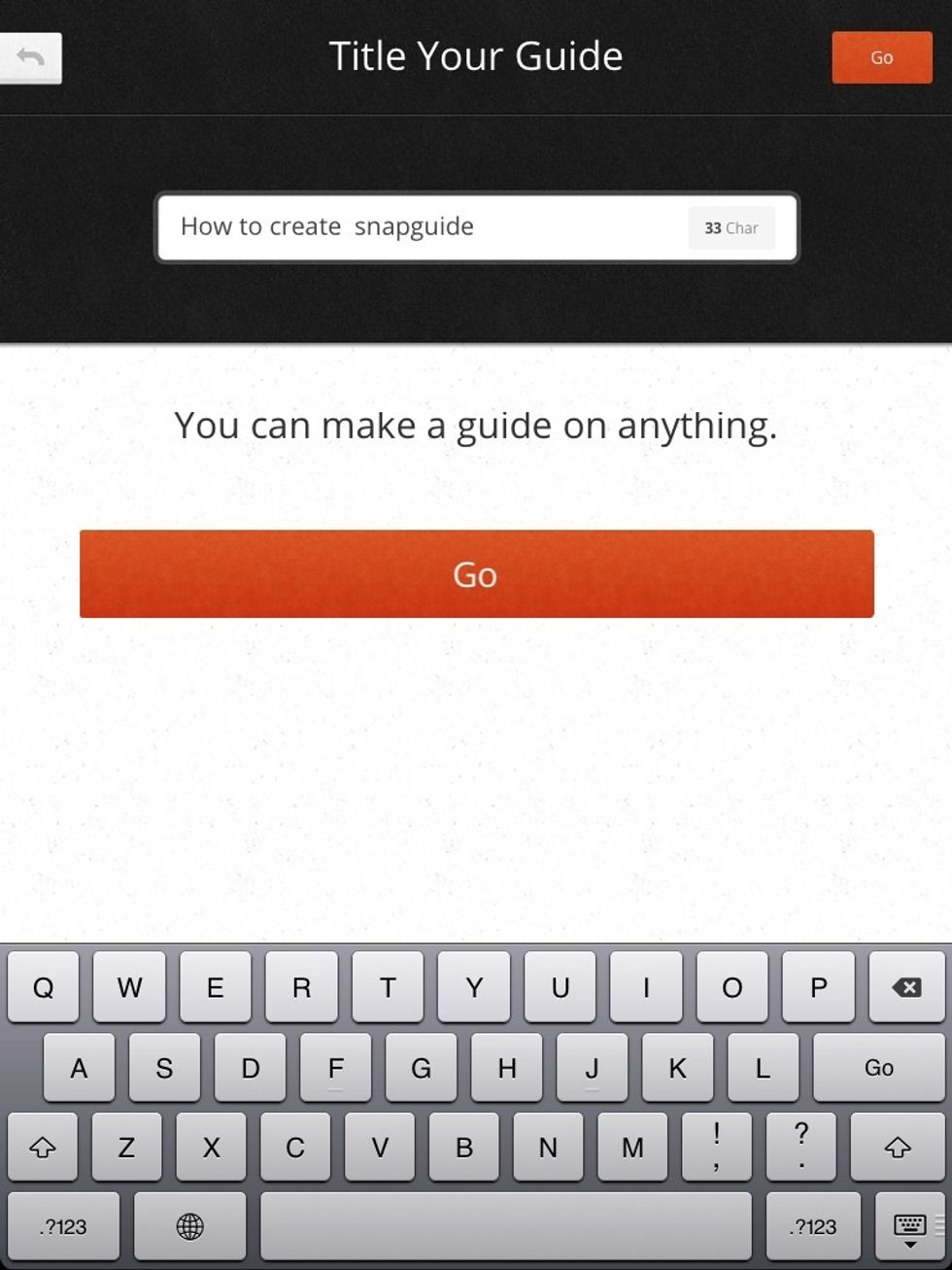 After you did that click on go