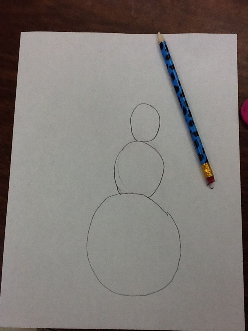 After you draw a smaller circle on the medium circle