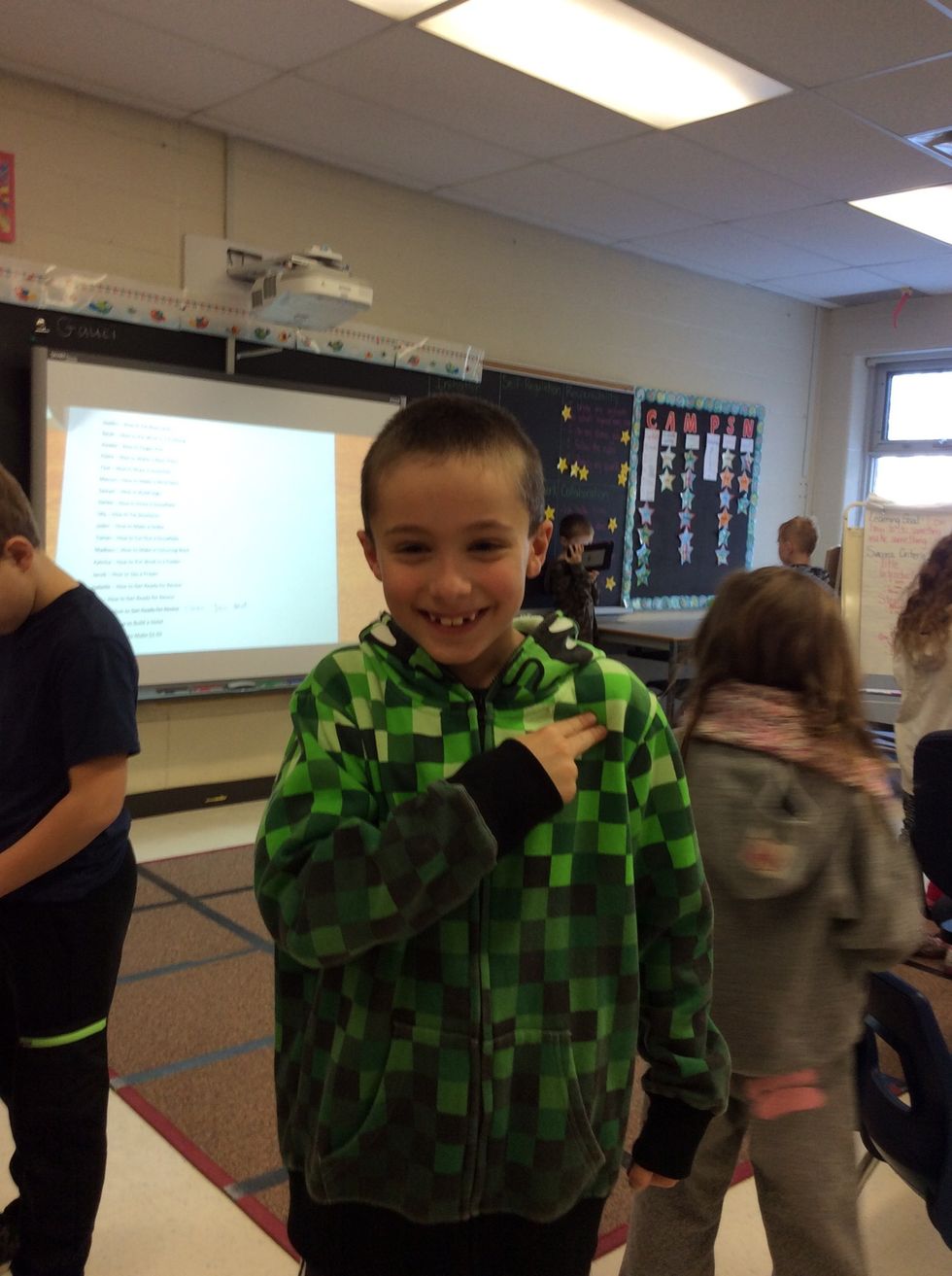 After. You    Get   Your     Hand and put it on  your right arm.