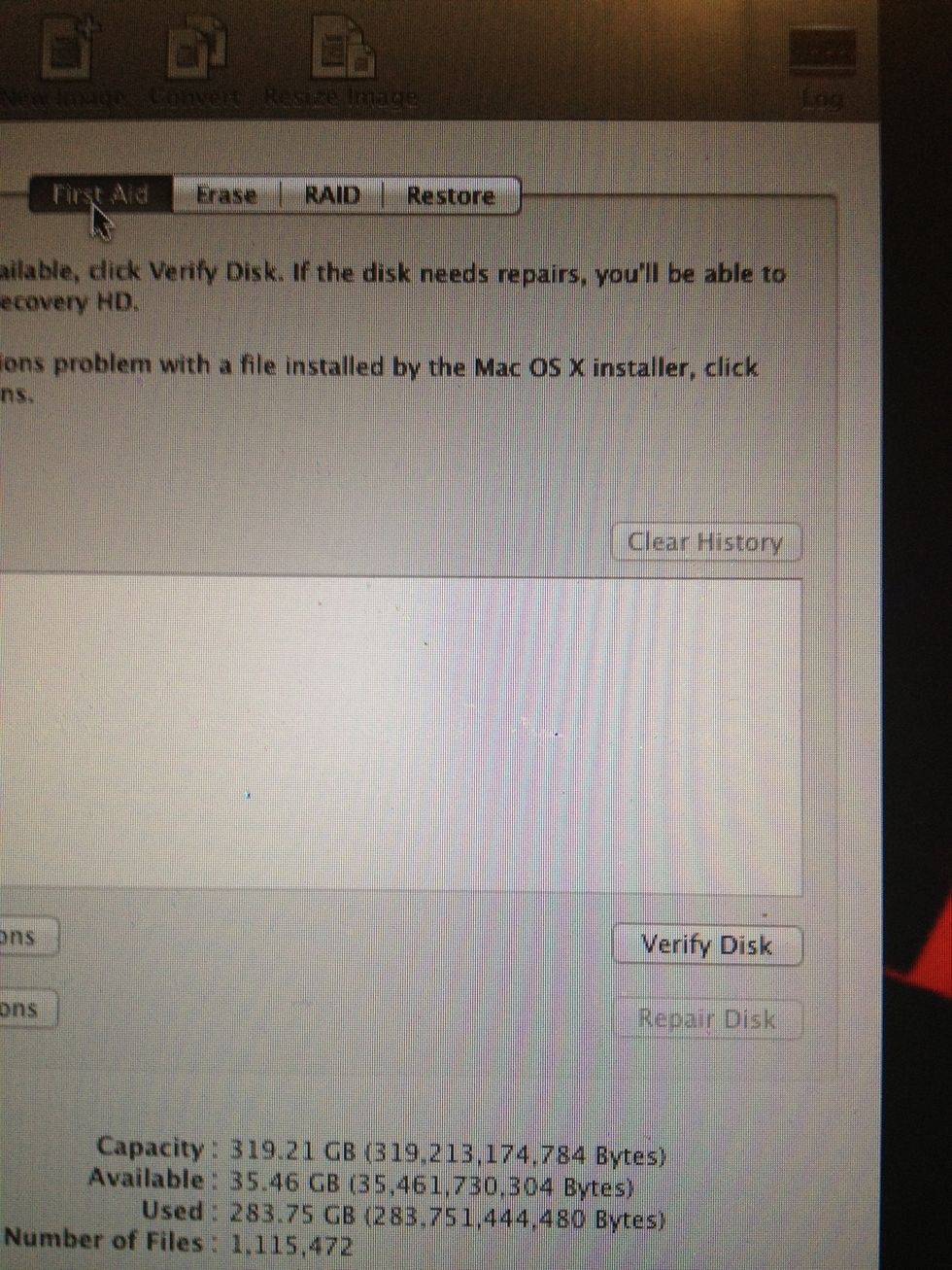 After you have done the Verify Disk Permissions, click "Repair Disk Permissions"...again, this may take some more time...