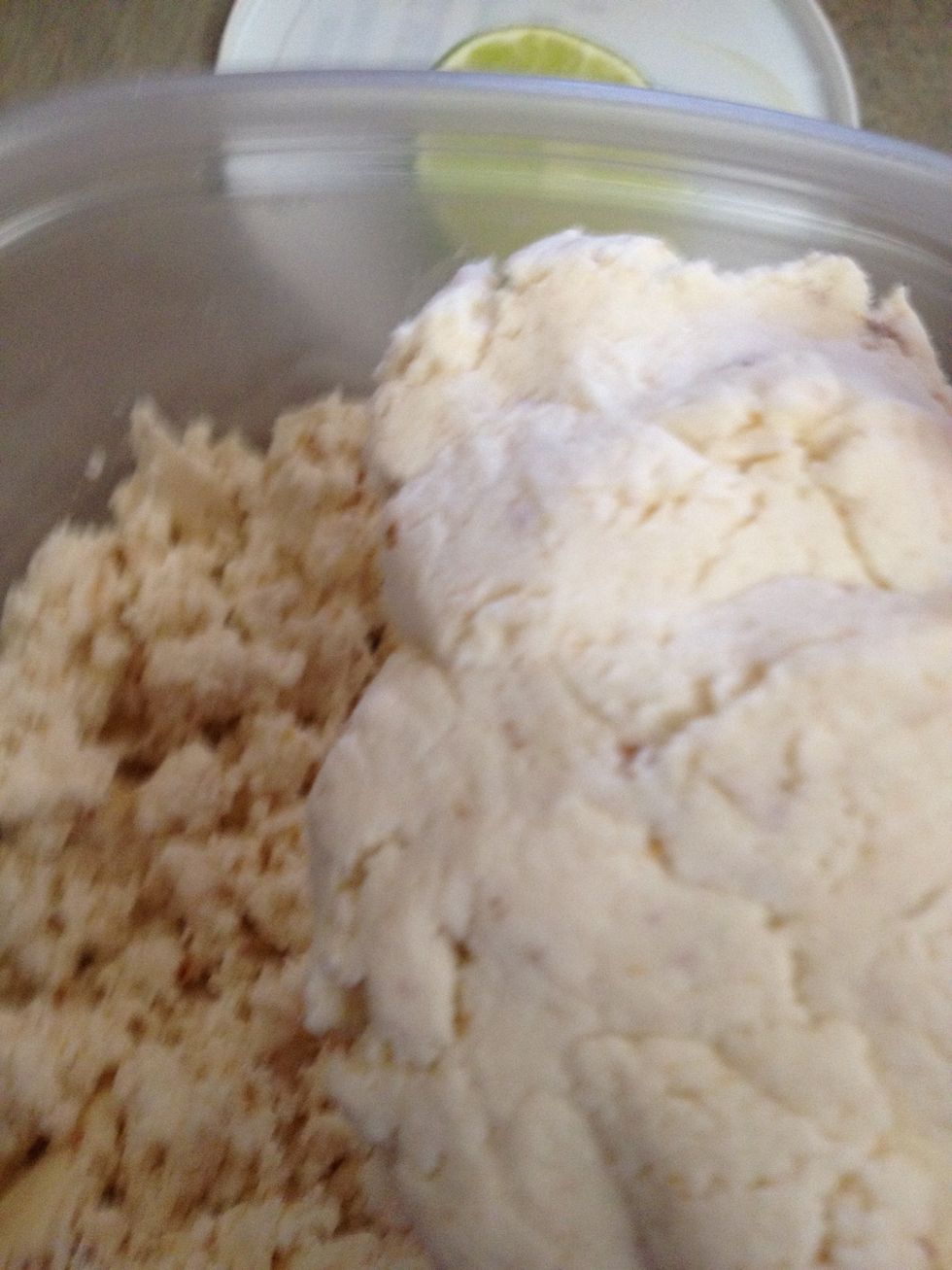 After you knead it for 10 mins it's very smooth and soft . TIp: if cheese is too tough microwave for 30 secs i gets warm and easier to knead ;)