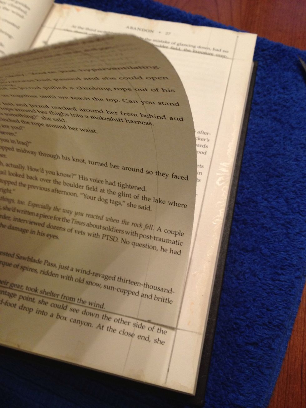 After you make your cuts, remove the inside page(s).