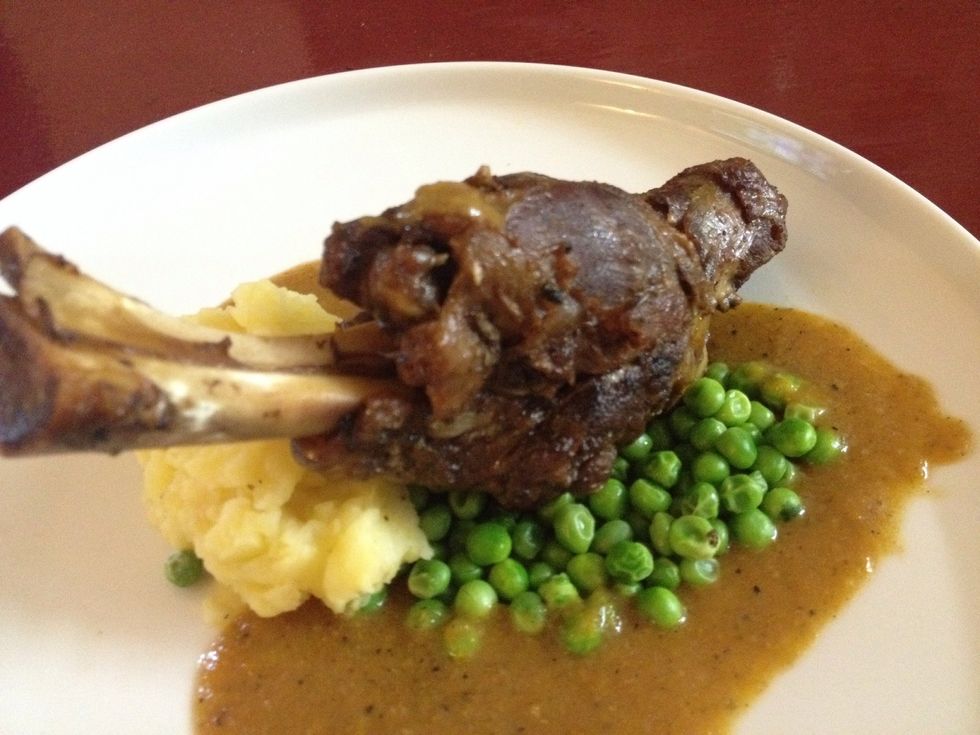 ...after you pour the gravy :) Bon a petit and be kind always.