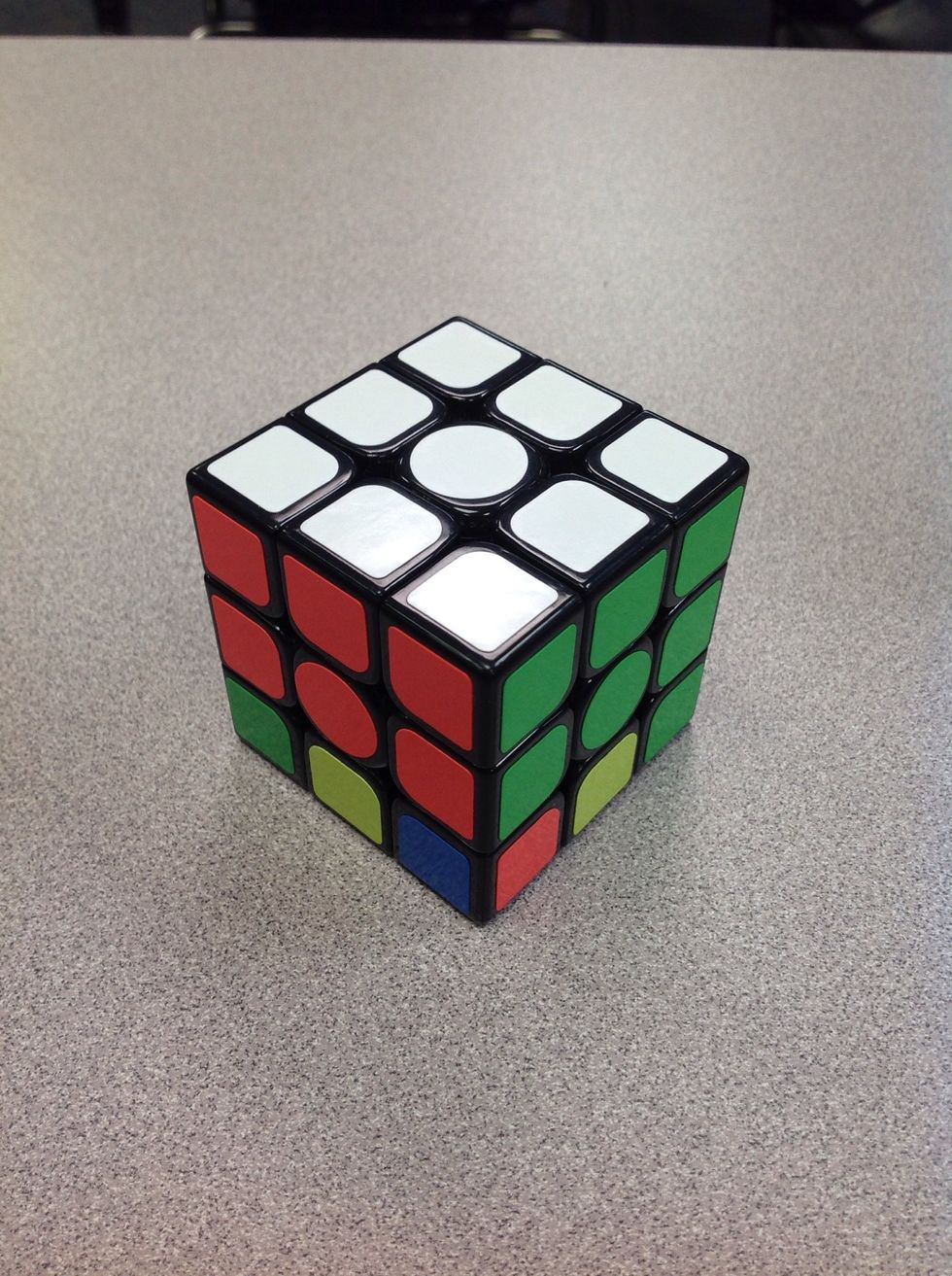 After you put the corners in, you put in the side pieces on the second layer.