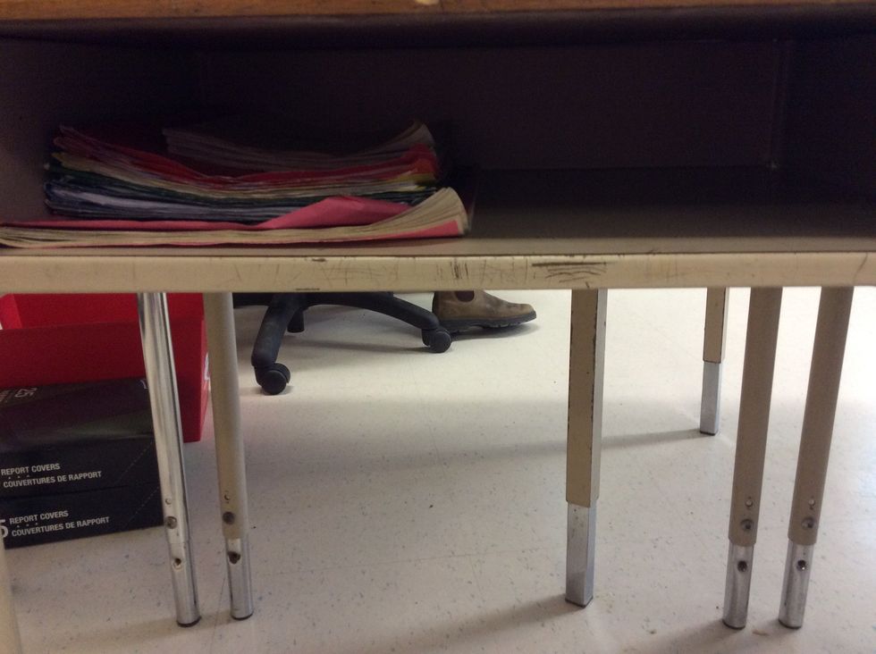 After you put your duotangs  in rainbow order