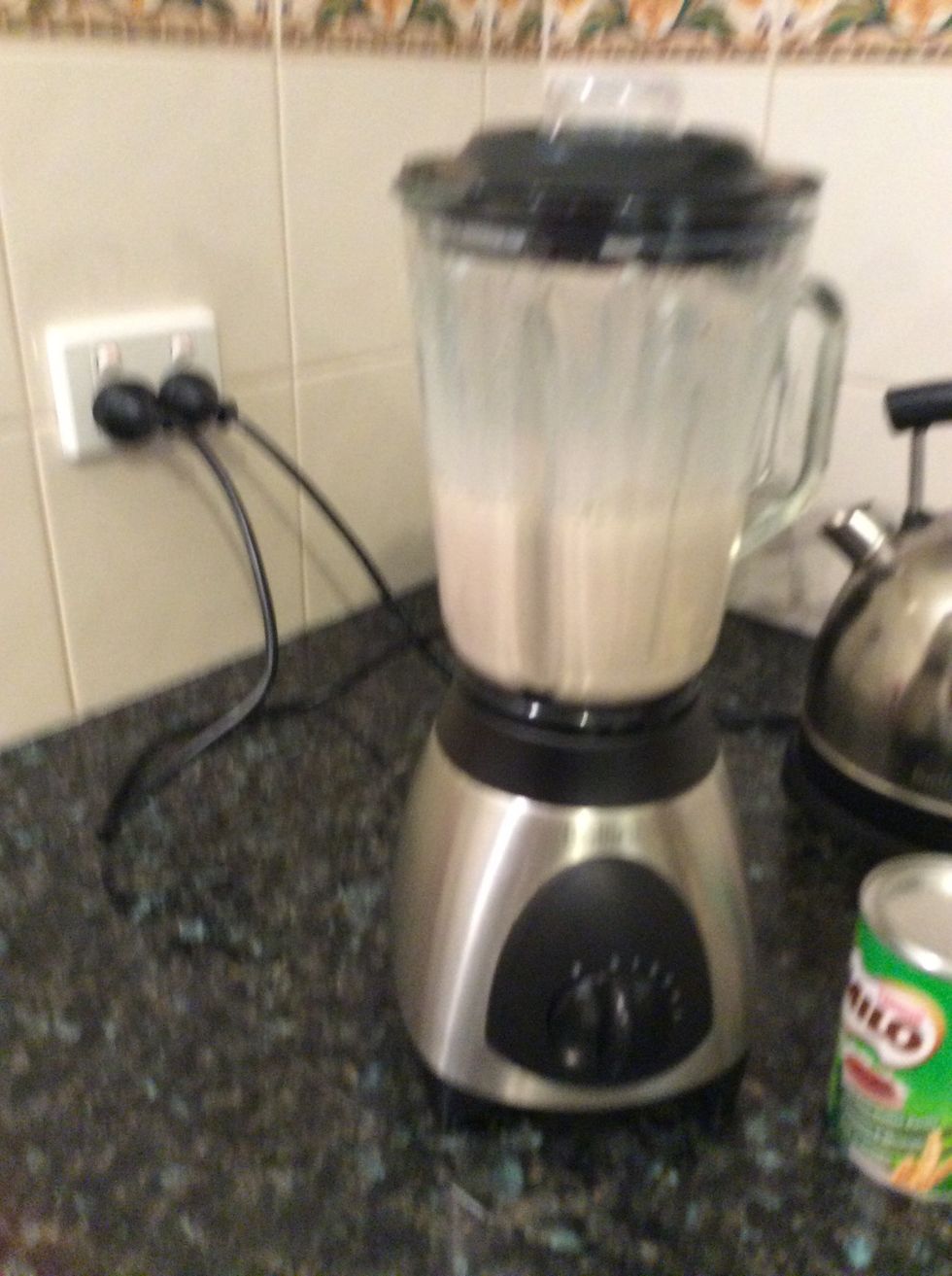 After you're  done blending pour your smoothie in your cup \ud83d\udc4d