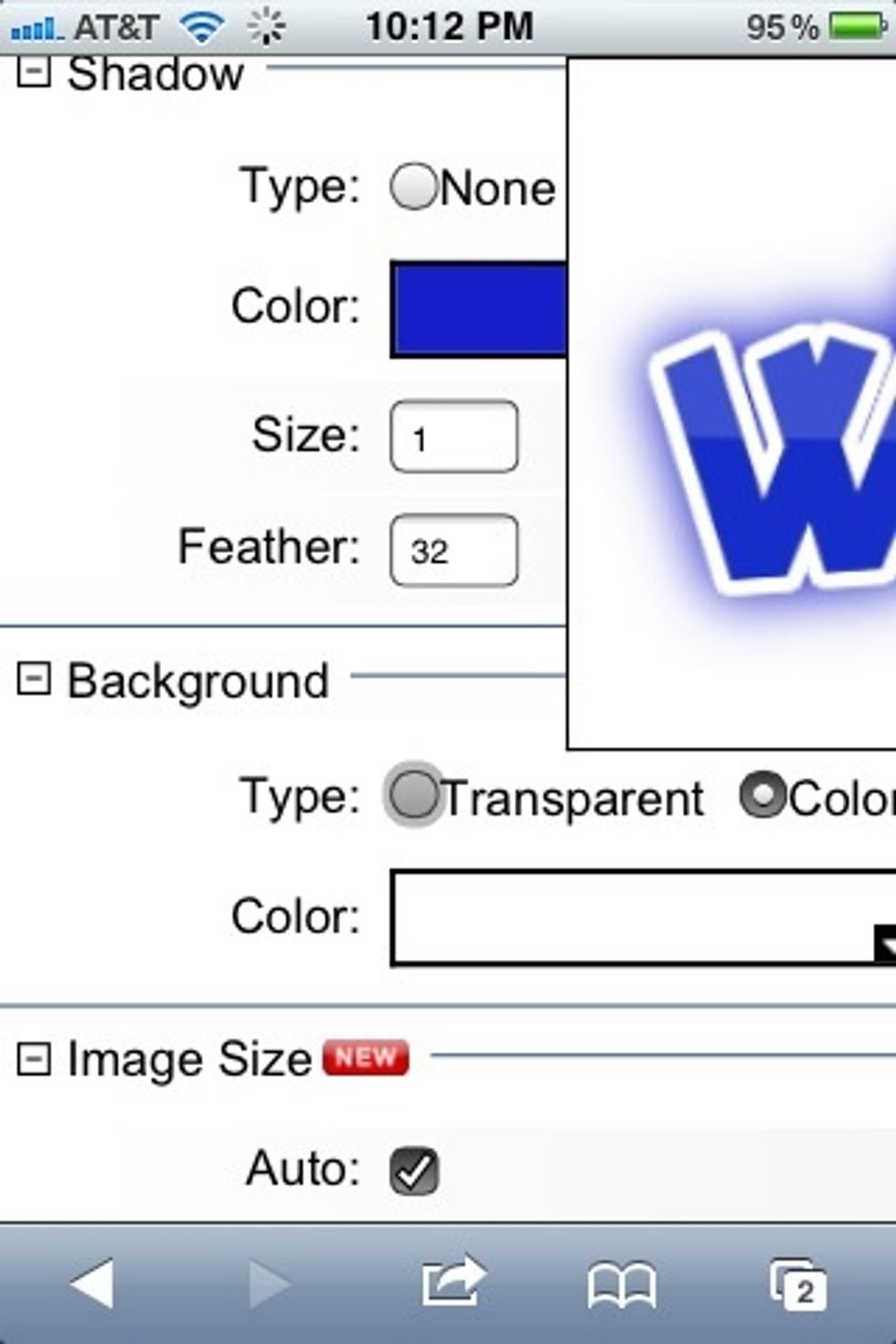 After you select the design you like. Open it. The first thing you'll want to do is scroll down in the background section and set the background to transparent.
