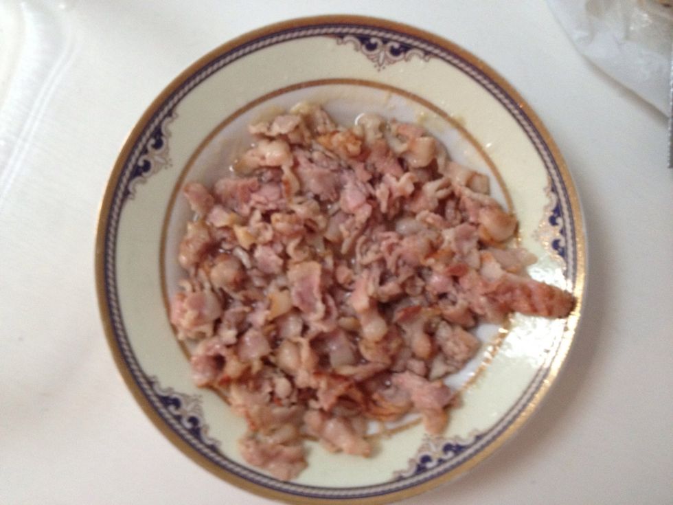 After you slice it up that's gonna be your end result now I personally put it back for an other 3-4 minutes to get it more crispy but really up to you, do it the way you like it.