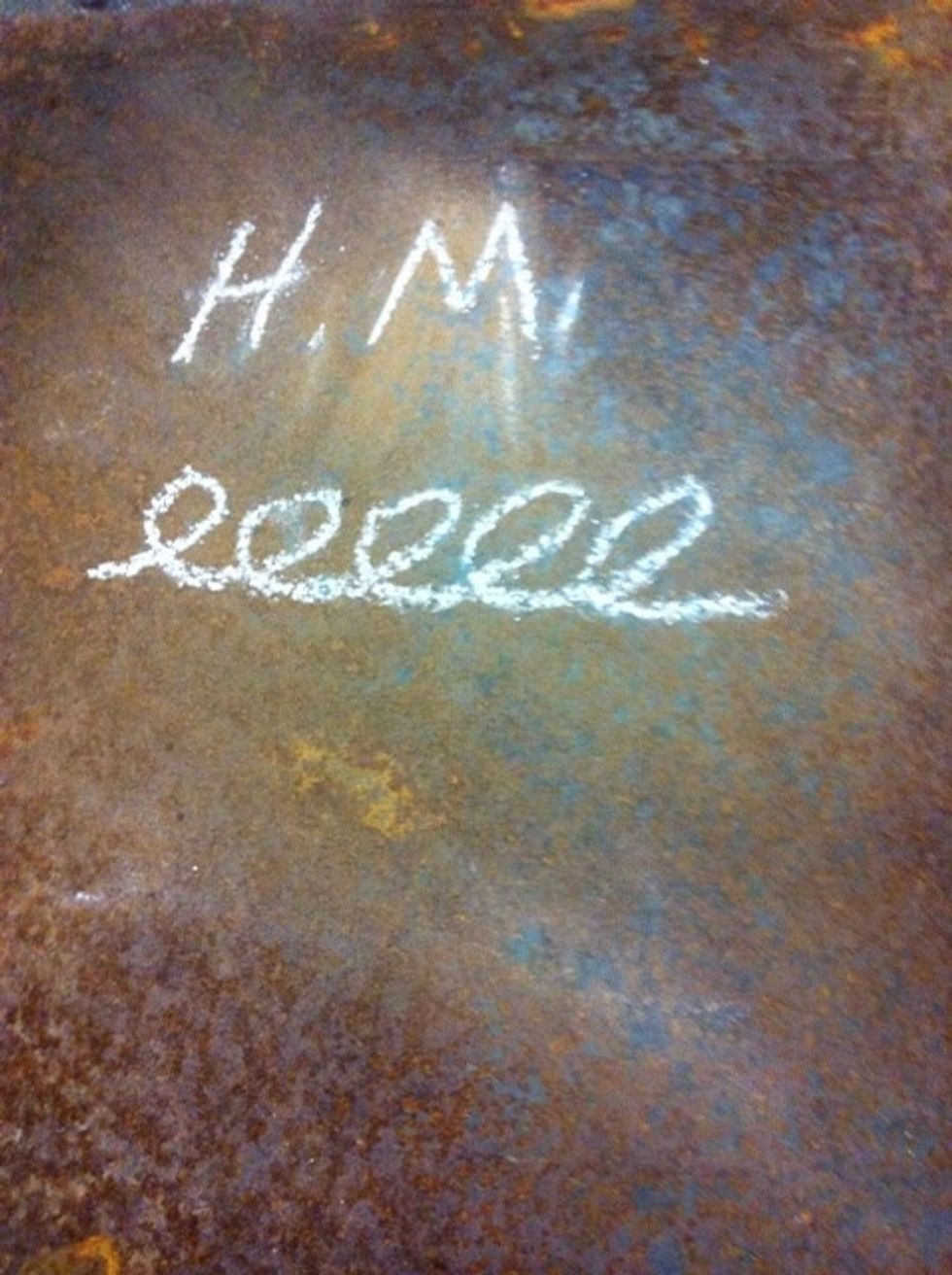 After you start welding make a slow and constant e motion. Consistency is key.