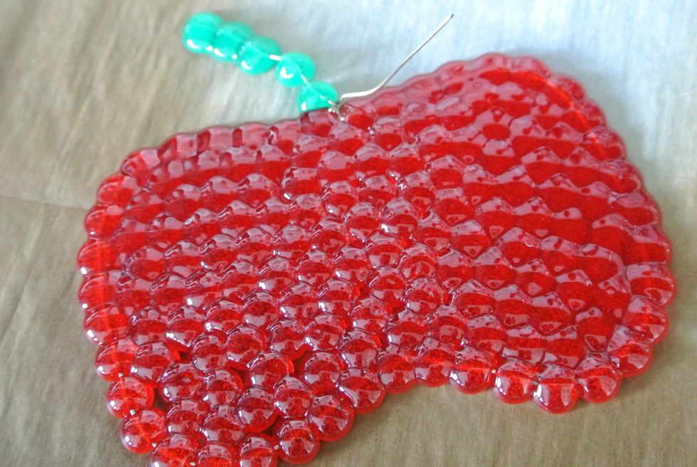 After you take you project out of the oven let it sit flat and not touch it until it cools completely.