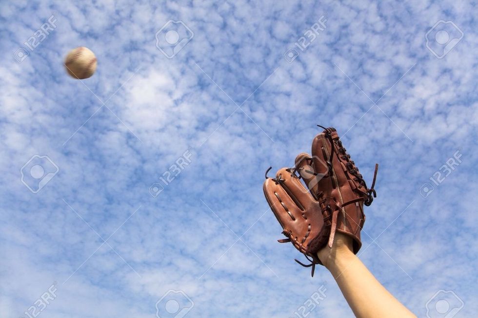 After you throw, catch the ball.