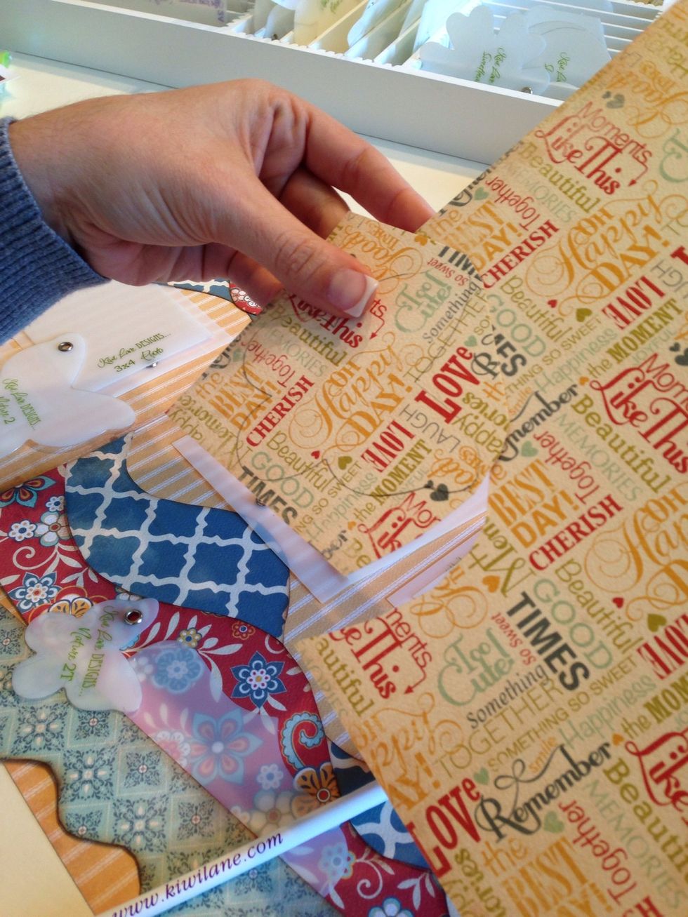 After you trace the design, first cut around it so you are not working with a big sheet of paper.