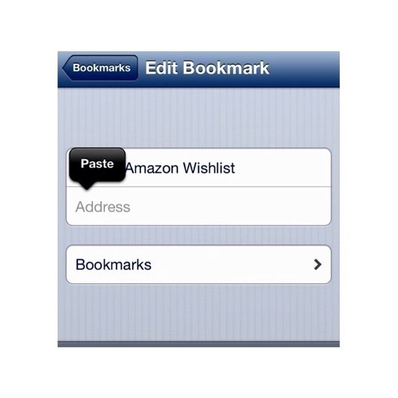 Amazon button add ipad wishlist iPad