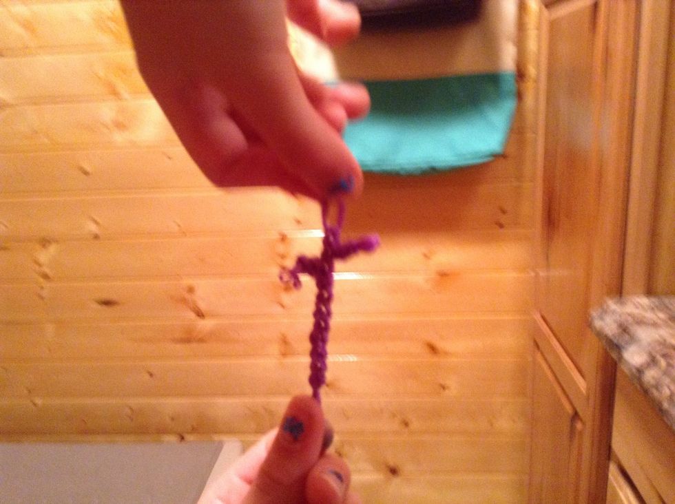 After your done looming here is what it looks like.