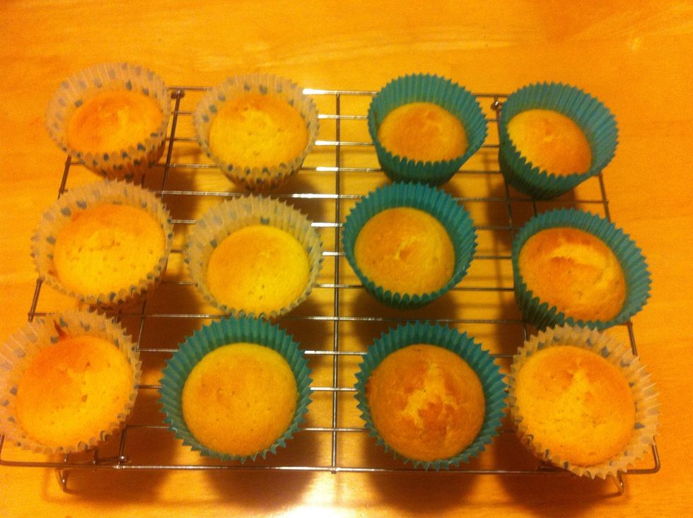 Afterwards when they are ready place them on a wire tray to cool them. You can decorate them by melting chocolate and pouring it over them.