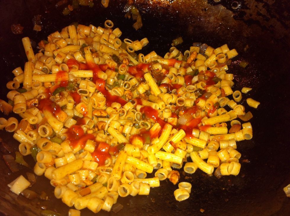 again add ketchup or your favorite sauce :)