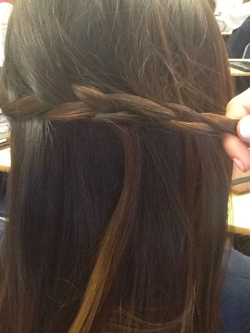 Again, braid it a little bit.