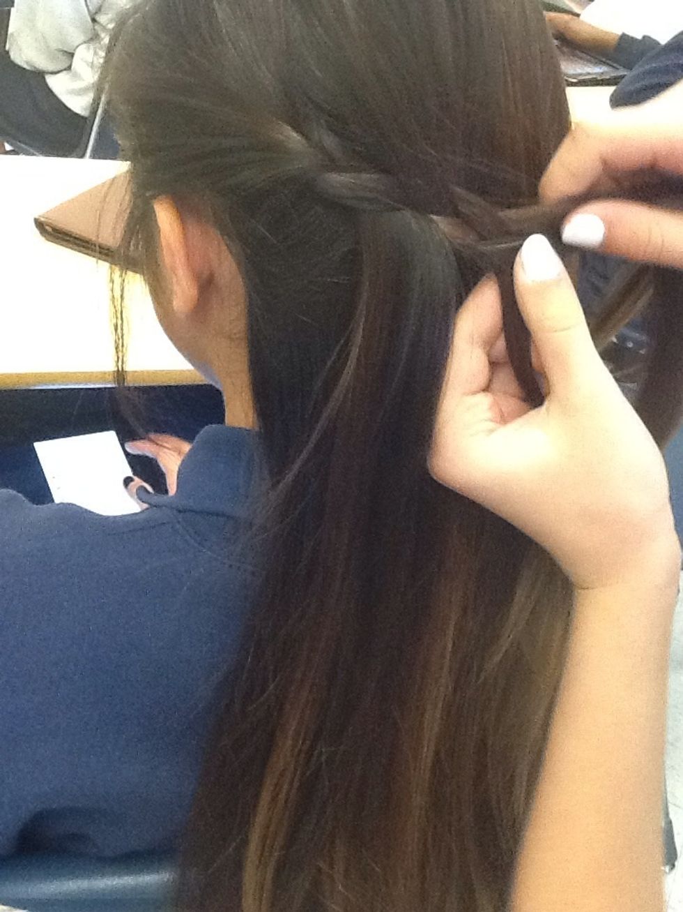 Again, braid it a little.