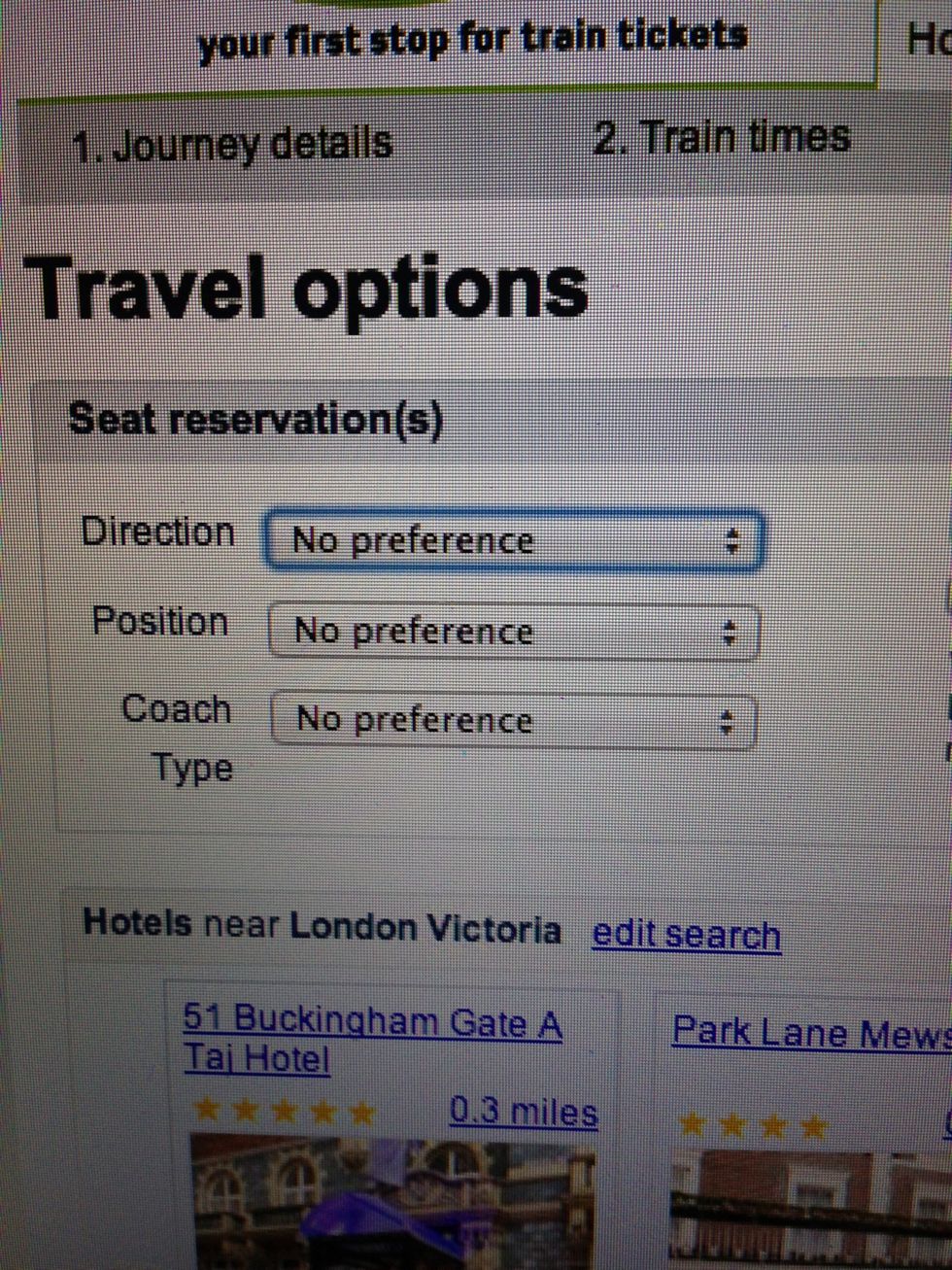 Again, don't worry about the seat reservation.