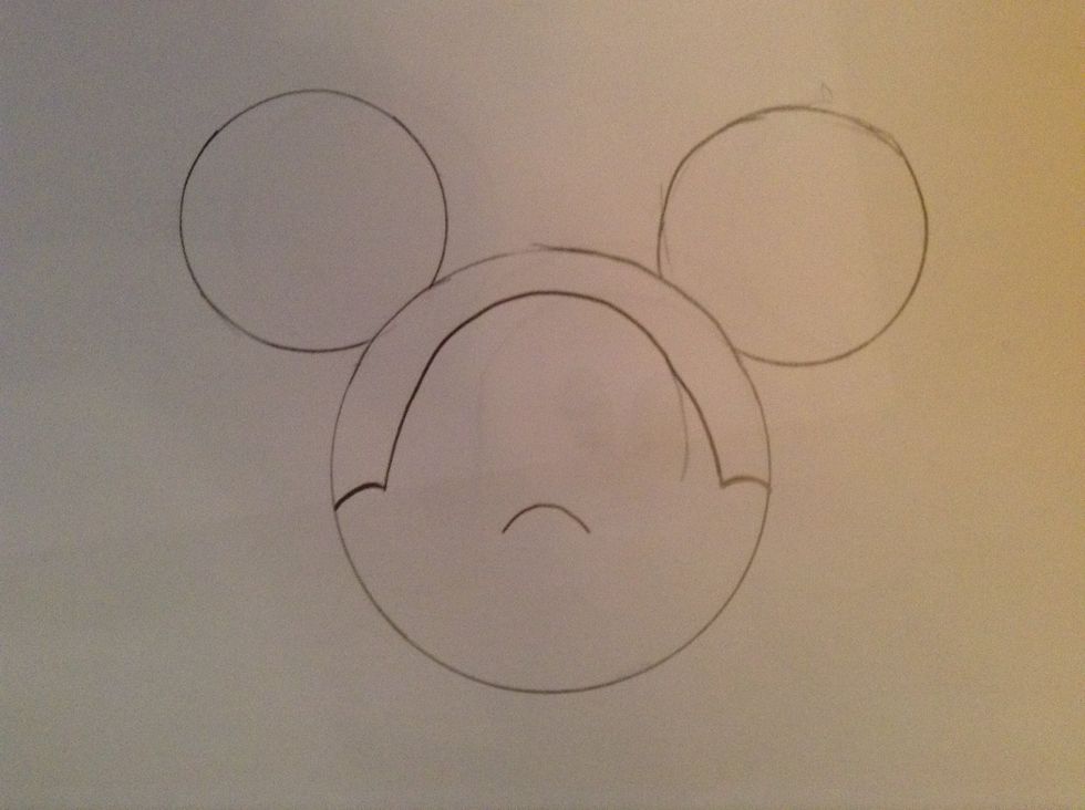 Again draw a curve in the middle