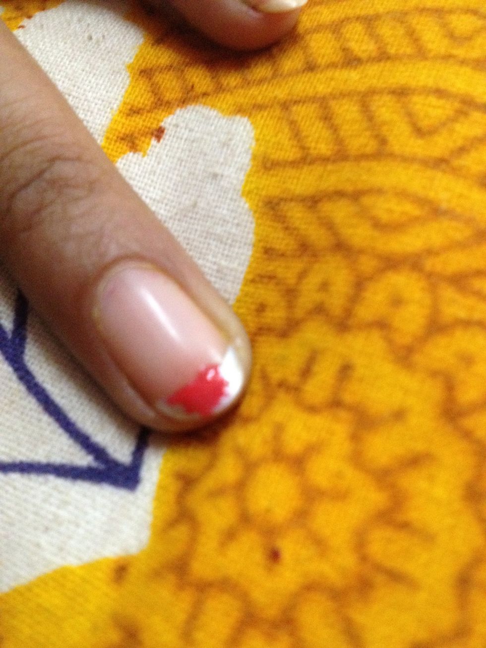 Again I start with a blob of paint with a few pointy edges..(blob means a drop of uneven shape )