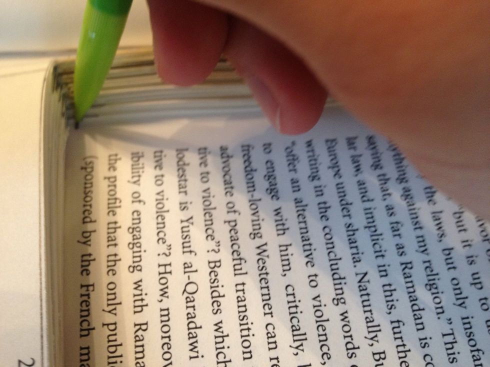 Again, lay the page outlines back down and trace where the new lines should be cut. This will save you time as you do not have to continue to measure each page.