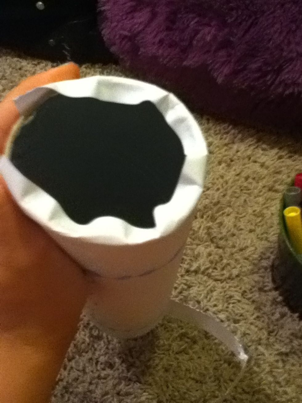 Again, measure how much paper you need to cut off