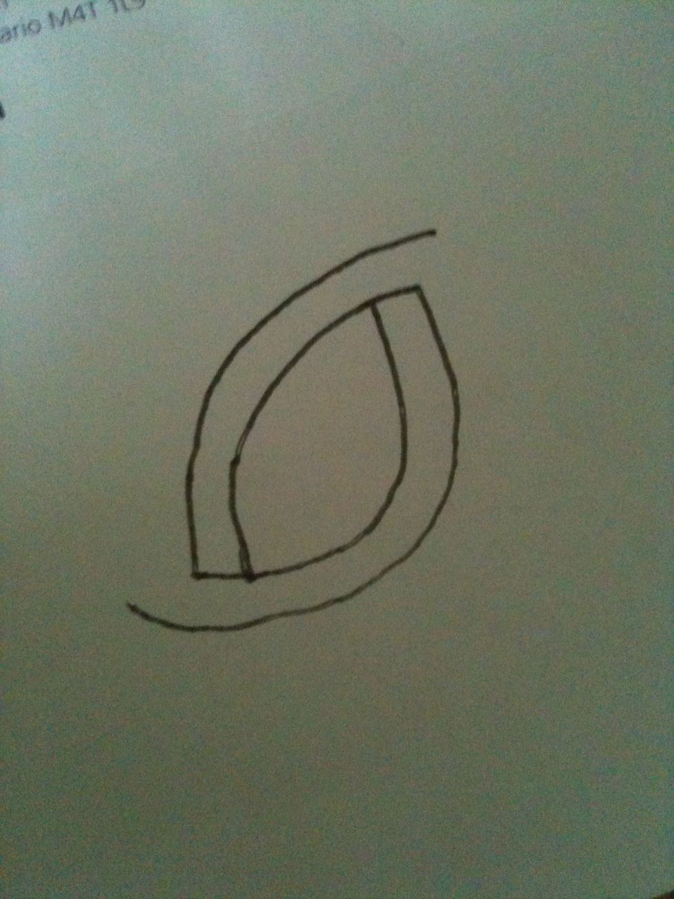 Again you follow the original shape.