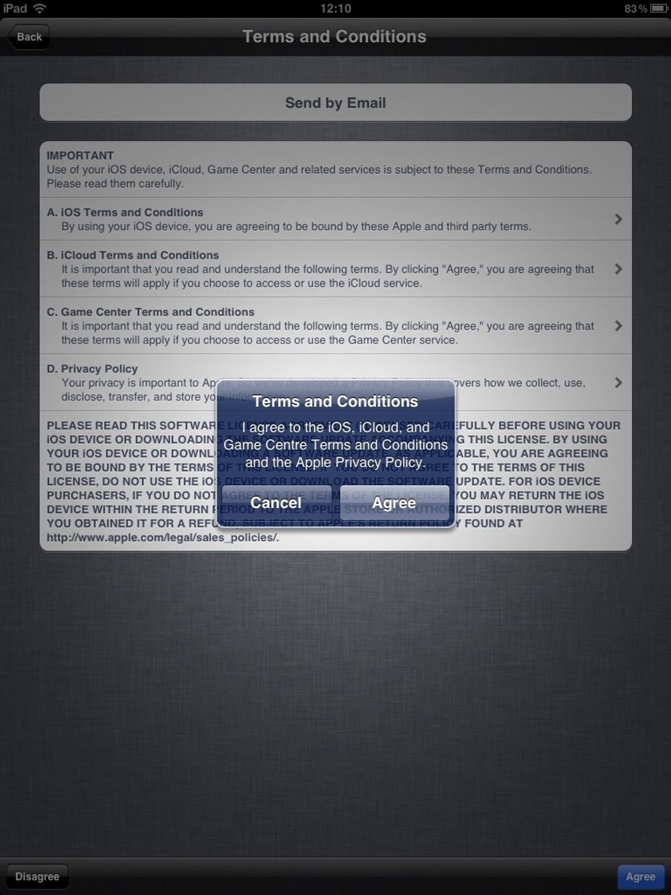 Agree to the 'Terms & Conditions'