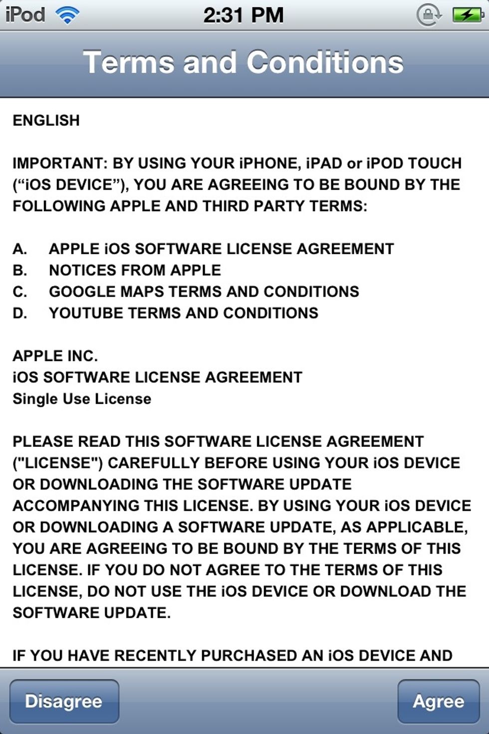 Agree to the terms (who actually reads these things anyway).