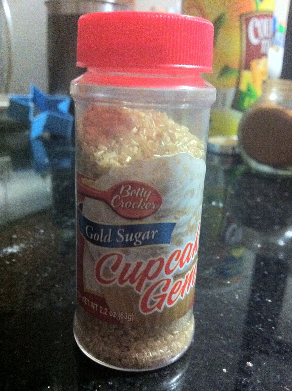 Ahh! These will make them pop! Sparkly golden sprinkles.