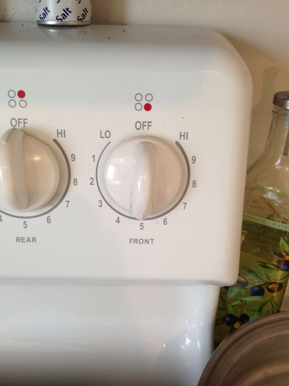 Ahh yes, stove should be on medium heat.