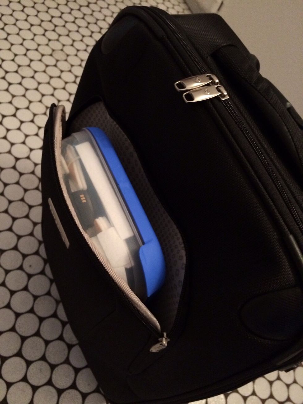 Airport security checks get a lot easier since you have to take out everything that contains a battery. Simply take out the box instead of rummaging around your hand luggage...