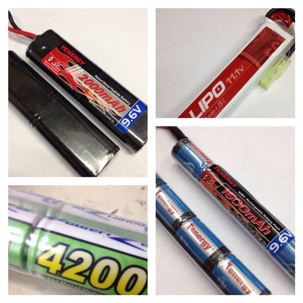 Airsoft guns don't work without batteries so be sure to bring plenty of juice. It's also a good idea to bring some sort of a in-car charging device so you can recharge if you need to.