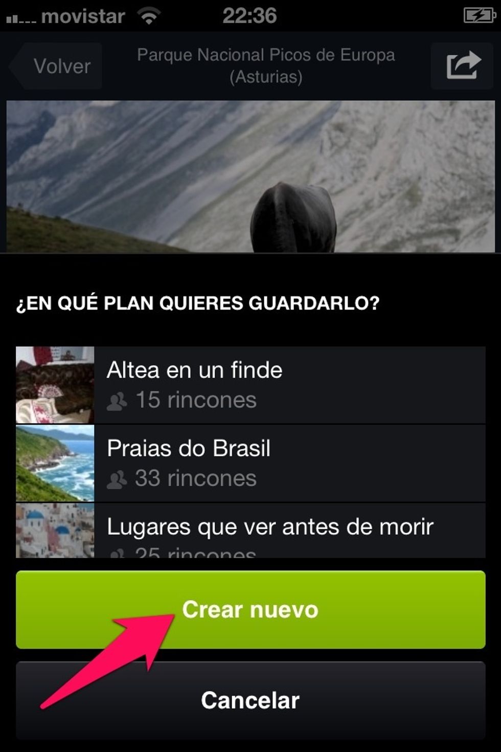 Al ser el primer rinc\u00f3n, tendr\u00e1s que crear tu lista.