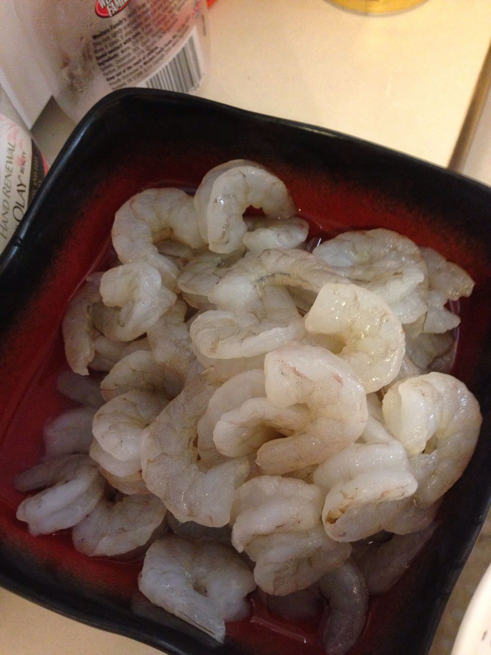 All clean out in fridge until ready to use