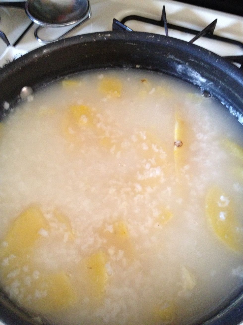 All cooked and cooled down. It's now ready for the next step.