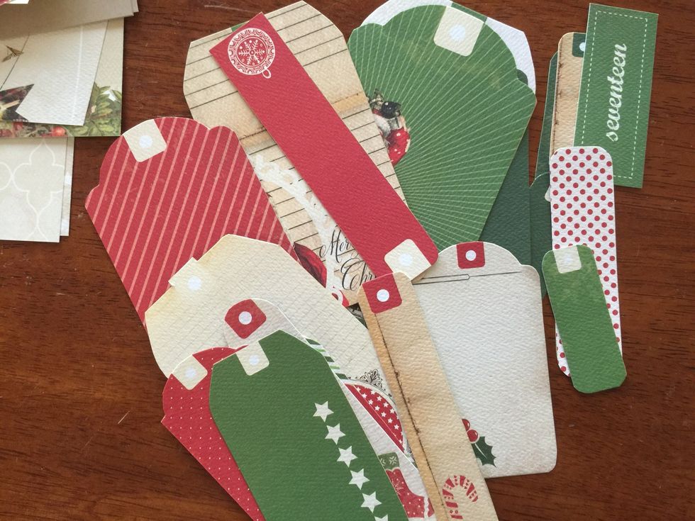 All cut out. Ink each one ready to use.